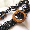 Vintage Handmade Woven Waist Belt For Women Ethnic Style Versatile Dress Accessory