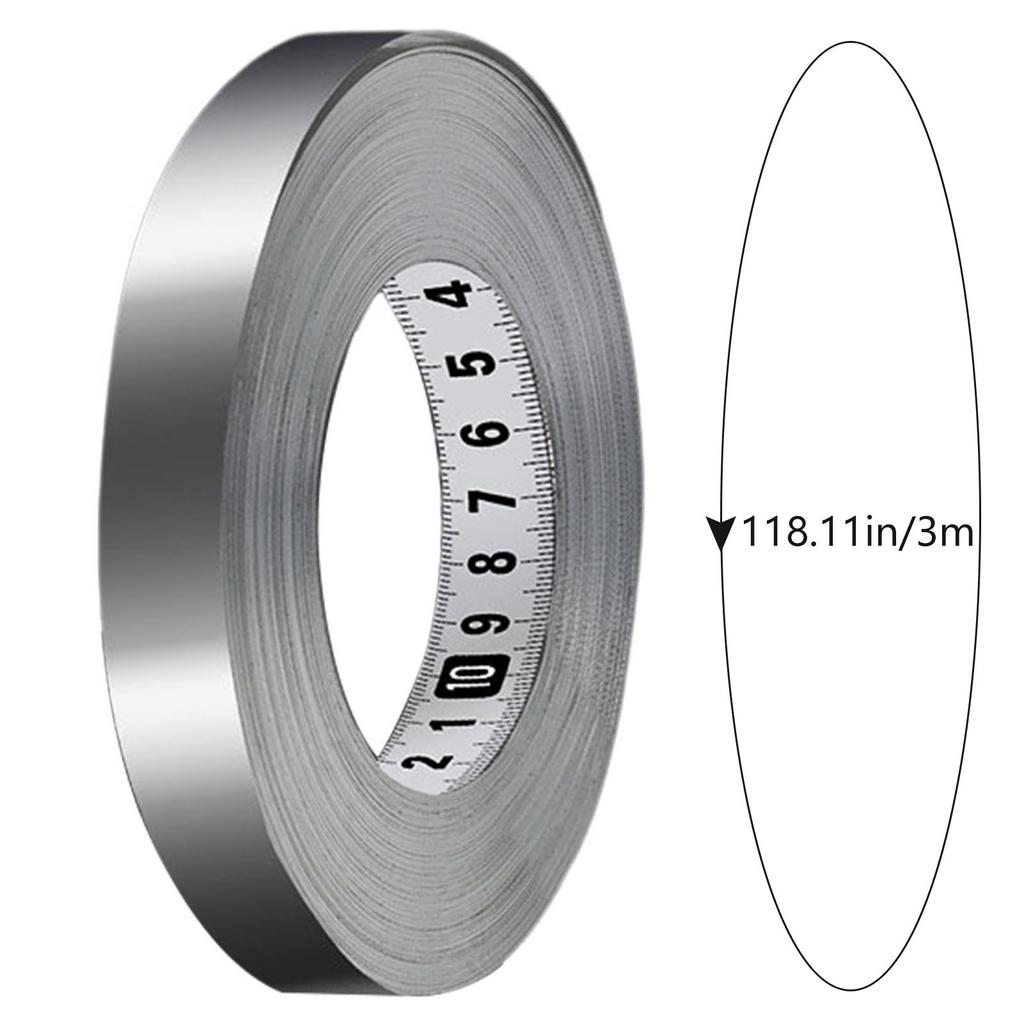 Metal Tape Measure Ruler Corrosion Resistance Adhesive Backed Tape Suitable for Wood Plastic Glass
