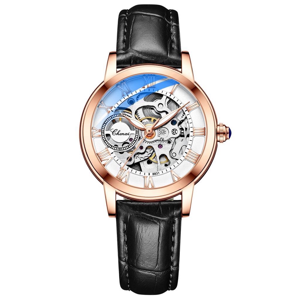 CHENXI Women Automatic Mechanical Watch Top Brand Luxury Stainless Steel Waterproof Wrist Watch
