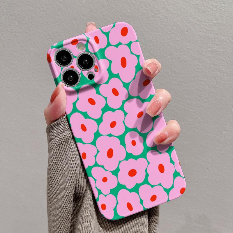 Luxury Clmj Swag INS Flower Phone Case for iPhone 17 16e 16 15 14 13 12 11 Air Pro Max XS XR Plus Glossy Film Hard PC Cover
