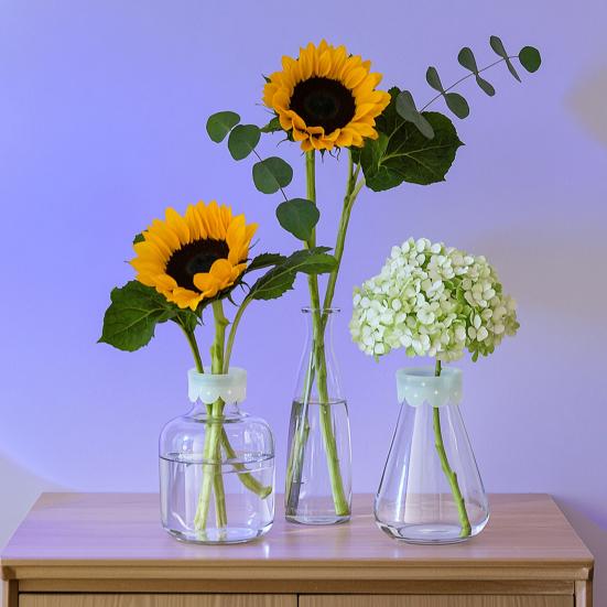 Yousheng Blossom Grid Silicone Flower Arrangement, Reusable Floral Stem Holder for Vase, Flexible Waterproof Flower Grid for DIY Arrangements, Wedding