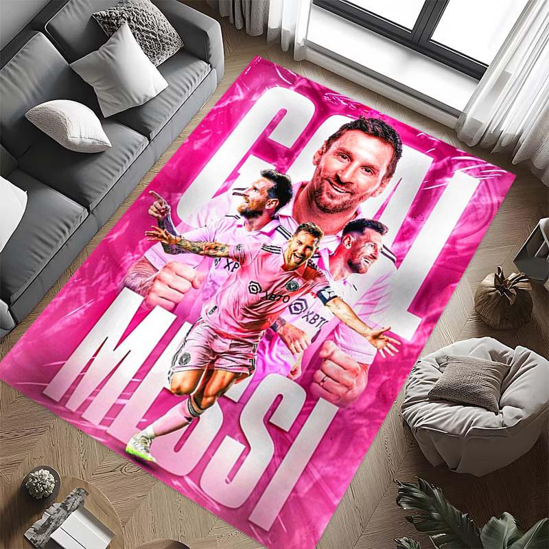 Ziel Messi: Triumph Rosa Teppich Fußmatte Druck Schutzpolster Kunst Badezimmerteppich