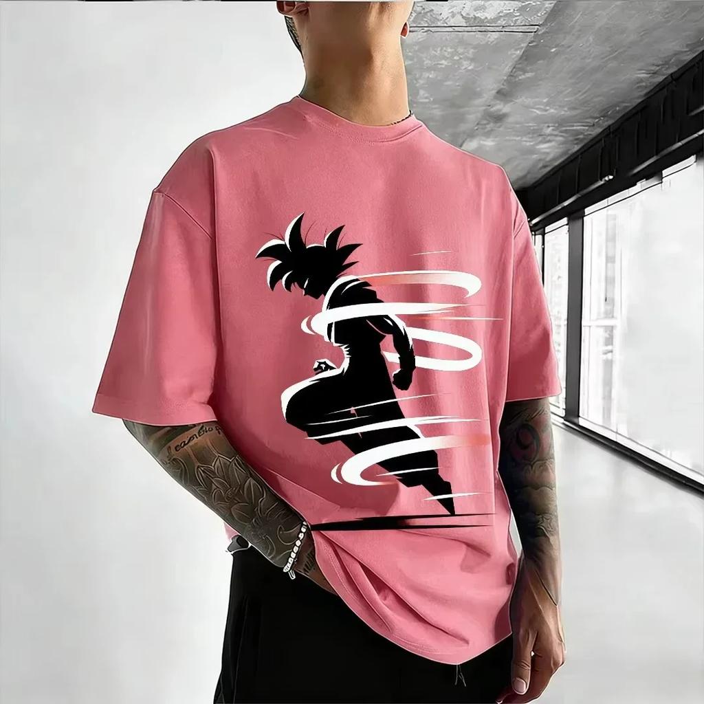 Dragon Ball Goku Instant Transmission Silhouette Tshirt Anime Comfortable Summer New Fashion Unisexs Pure Cotton Tees