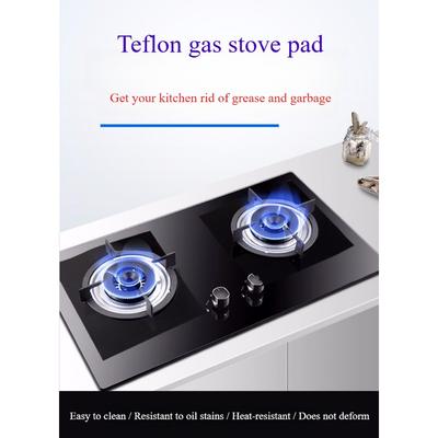 2PCS/3PCS Household Anti-scalding Stove Mat Kitchen Gas Mat Teflon Gas Stove Protection Mat Anti-oil and Anti-fouling Gas Mat