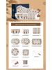Mode Lanca Retro Floral 47-Piece Porcelain Dinnerware Set