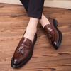 Leather Shoes Men's Youth Casual Shoes British Style Versatile Set Feet One Pedal Lazy Shoes Small Leather Shoes