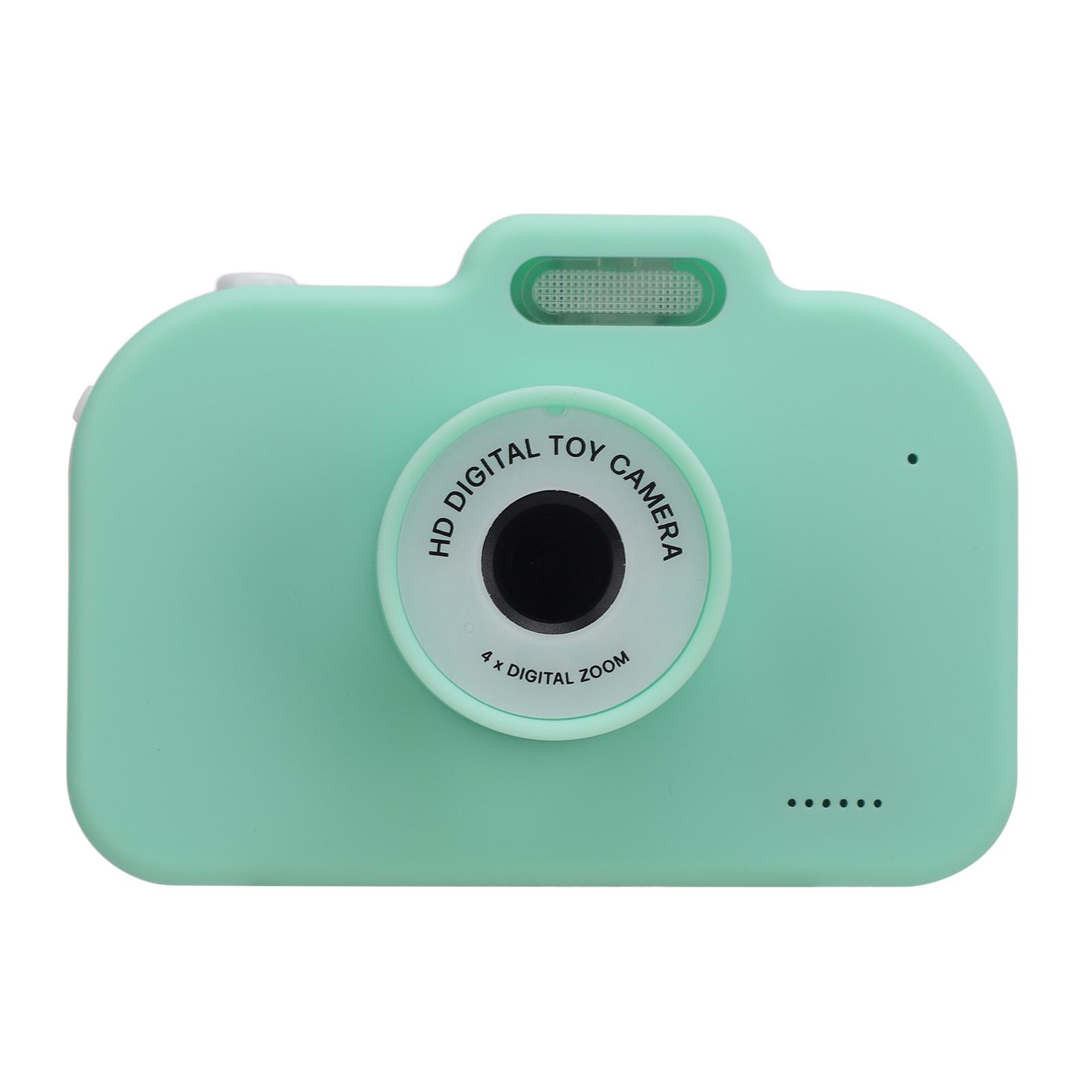 

48-мегапиксельная детская цифровая камера с двумя объективами, мультипликационная фотосъемка, видео 1080P, зеркальная камера для селфи для мальчиков зелёный