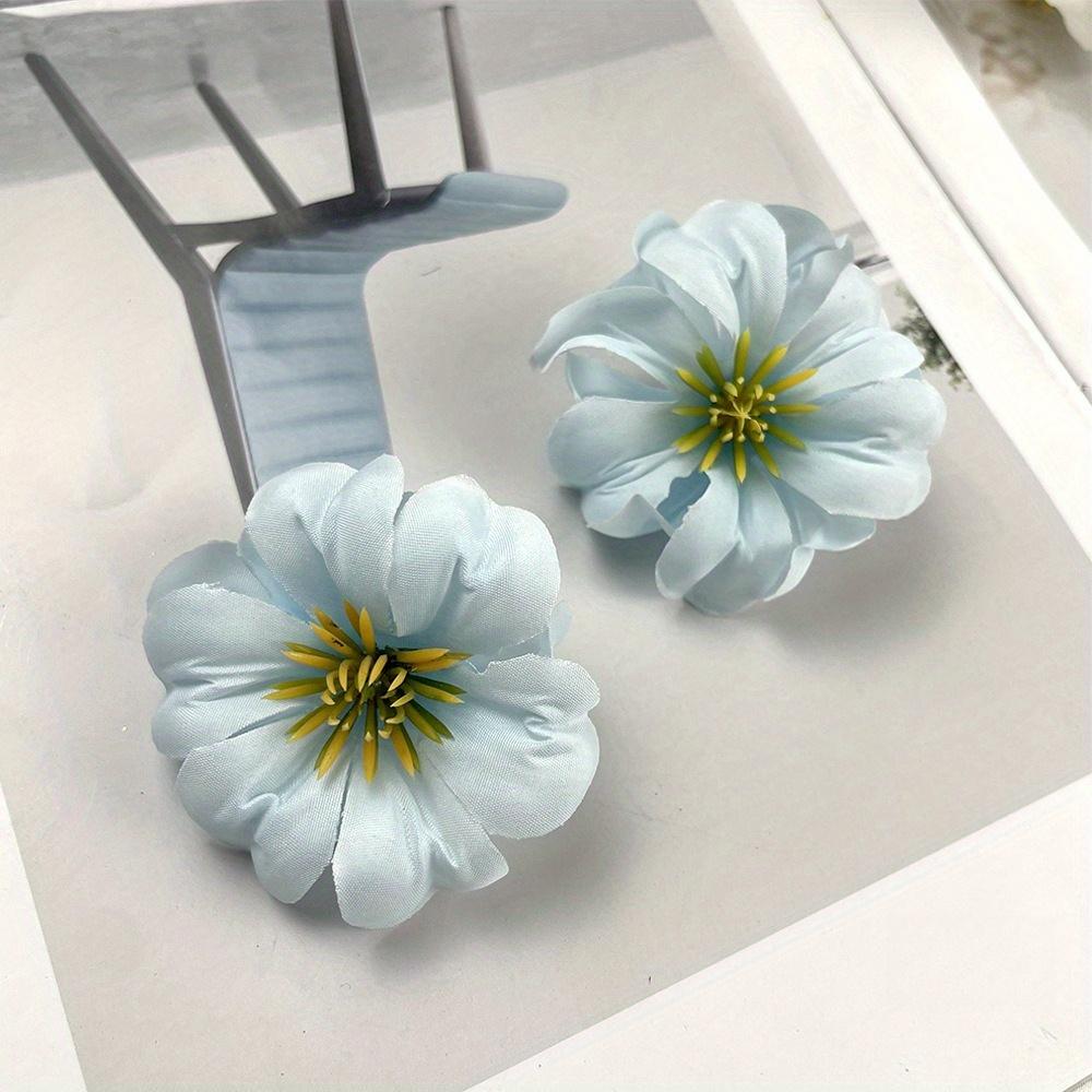 10Pcs Artificial Flower With Core Curling DIY Rose Head