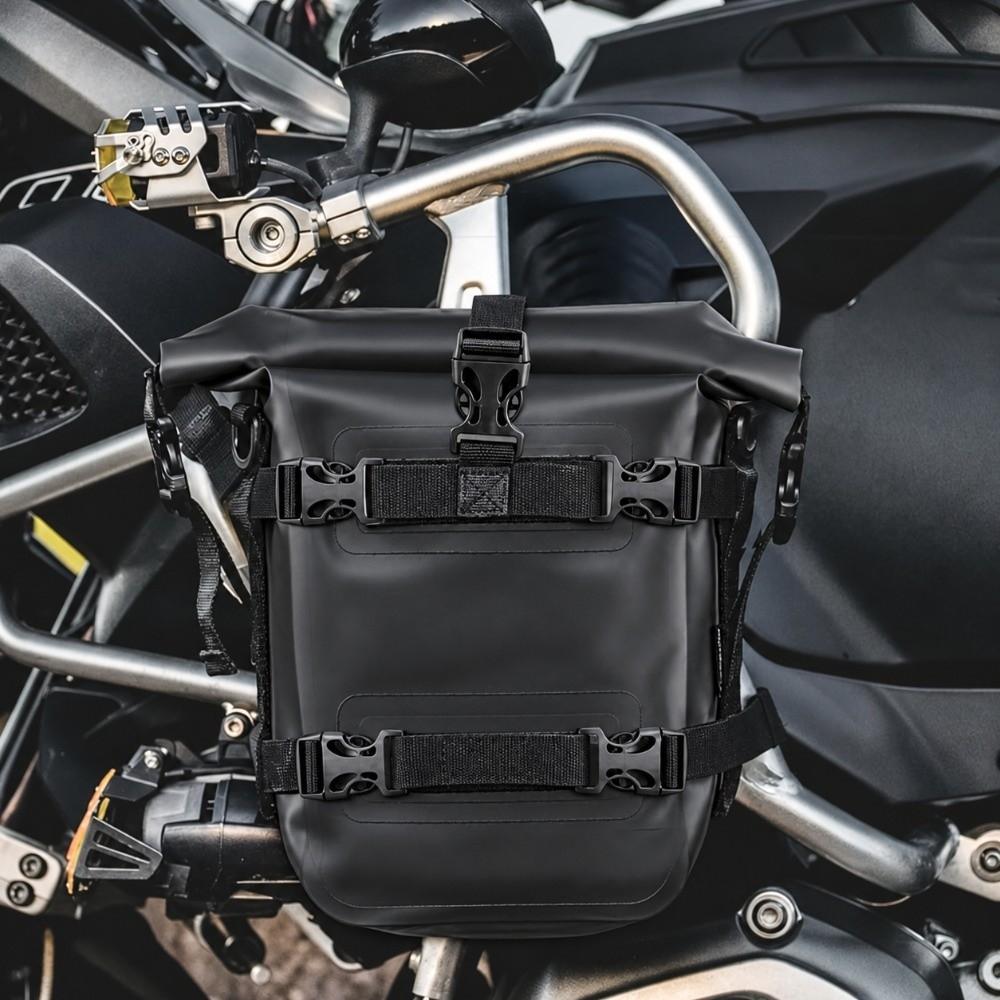 5 To 8 L Adjustable Capacity Motorcycle Crash Bar Bag  Touring Motorcycle Owners