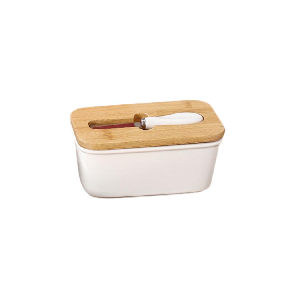 

Ящик для хранения масла с ломтерезкой, керамический держатель для сыра, органайзер для холодильника, контейнер для еды, многоразовый органайзер для холодильника белый