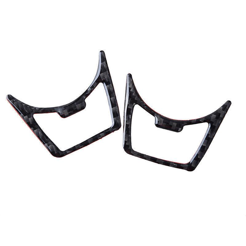 Fits15-2023 Ford Mustang Real Carbon Fiber Interior Headlight Switch Trim Cover