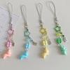 Lucky Clover Leaf Acrylic Phone Charm Pendant Cute Cartoon Design Cute Cartoon Phone Strap Accessory for Fashionistas