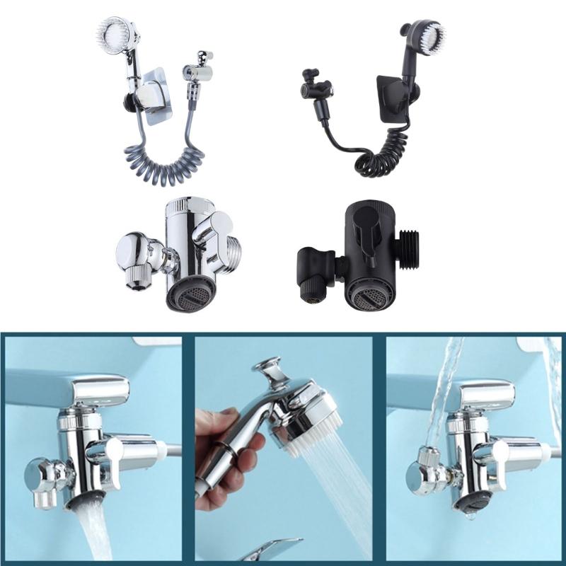 Versatile Sink Faucet Extension with Adjustable Arm Faucet Extender with Expandable Shower Head for Enhanced Experience