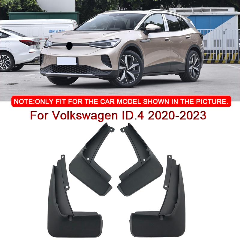 Car Styling For Volkswagen ID.4 2020-2023 ABS Car Mud Flaps Splash Guard Mudguards MudFlaps Front Rear Fender Auto Accessories чёрный