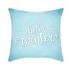 Ice and Snow Series Christmas Pillowcase, Blue Ice and Snow Ins Windblown Hair Pillowcase, American Cushion