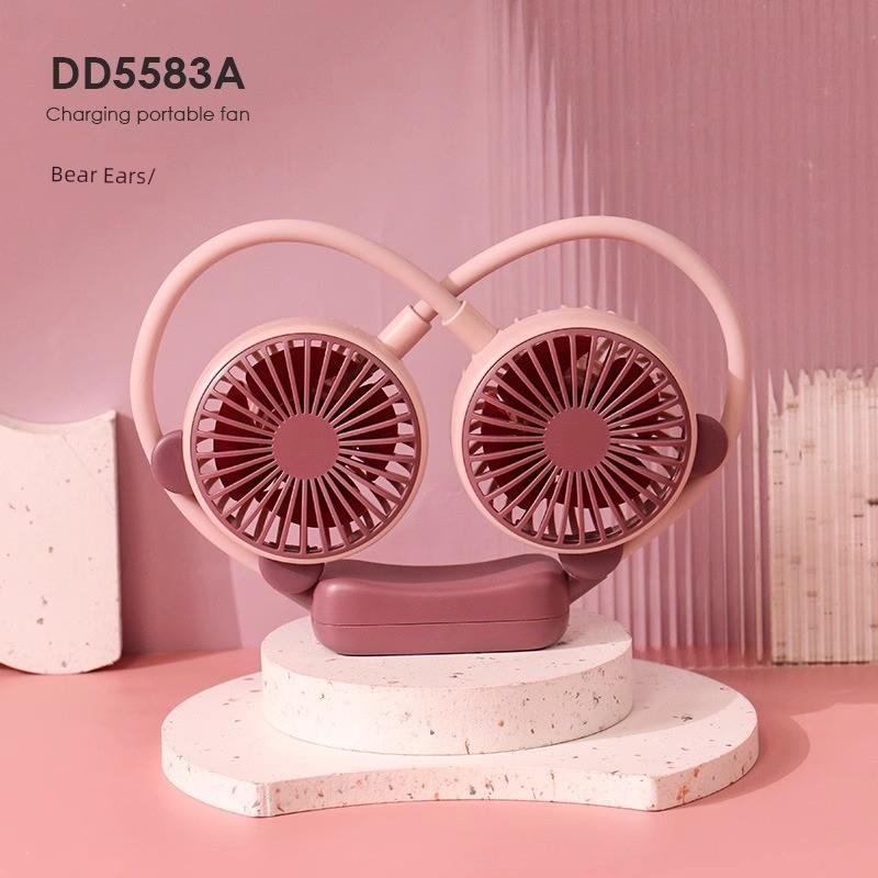Halterneck Fan Ultra-Long Life Battery Seaside Outdoor Travel Mini Portable Head Wear Bean Bag Small Electric Fan Cooling Artifact