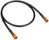 AC PERFORMANCELINE Universal Brake Hose Black Socket Gold Hose Total Length 33.9 Inches (860 Mm)