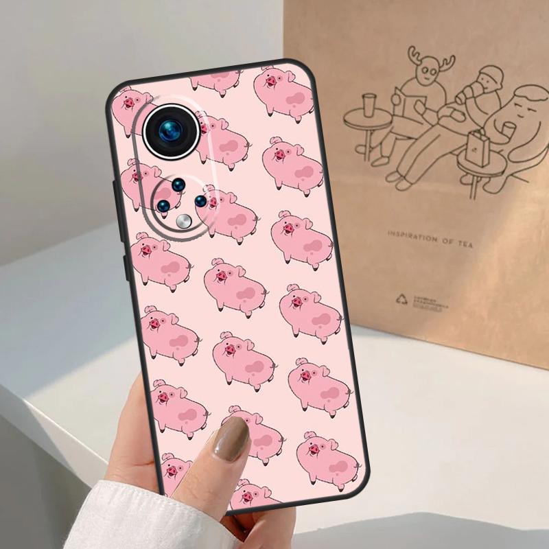 Cartoon Pig For Honor Magic 8 7 6 5 Pro Case For Honor X9d X9c X9b X9a X8c X8b Win 200 400 50 70 90 Lite