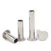 304 Stainless Steel Flat Head Semi-Hollow Rivet, GB875 Round Head, Sizes M2-M8.