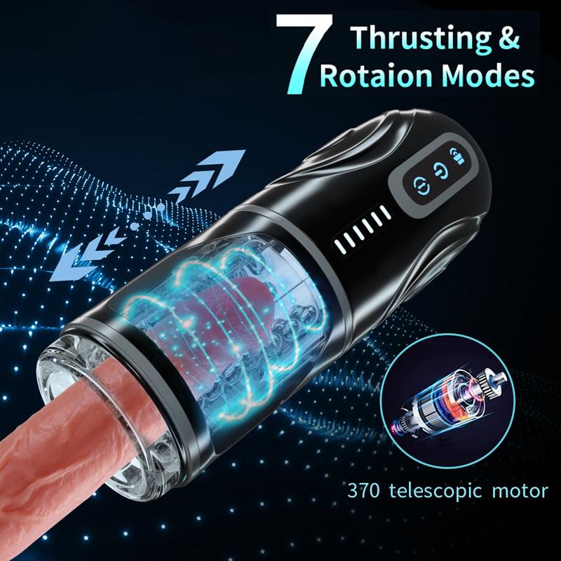Male Automatic Masturbator Thrusting Sucking Masturbation Sex Machine Real Pussy Vaginas Sexy Voice Adult 18 Sex Toys For Men