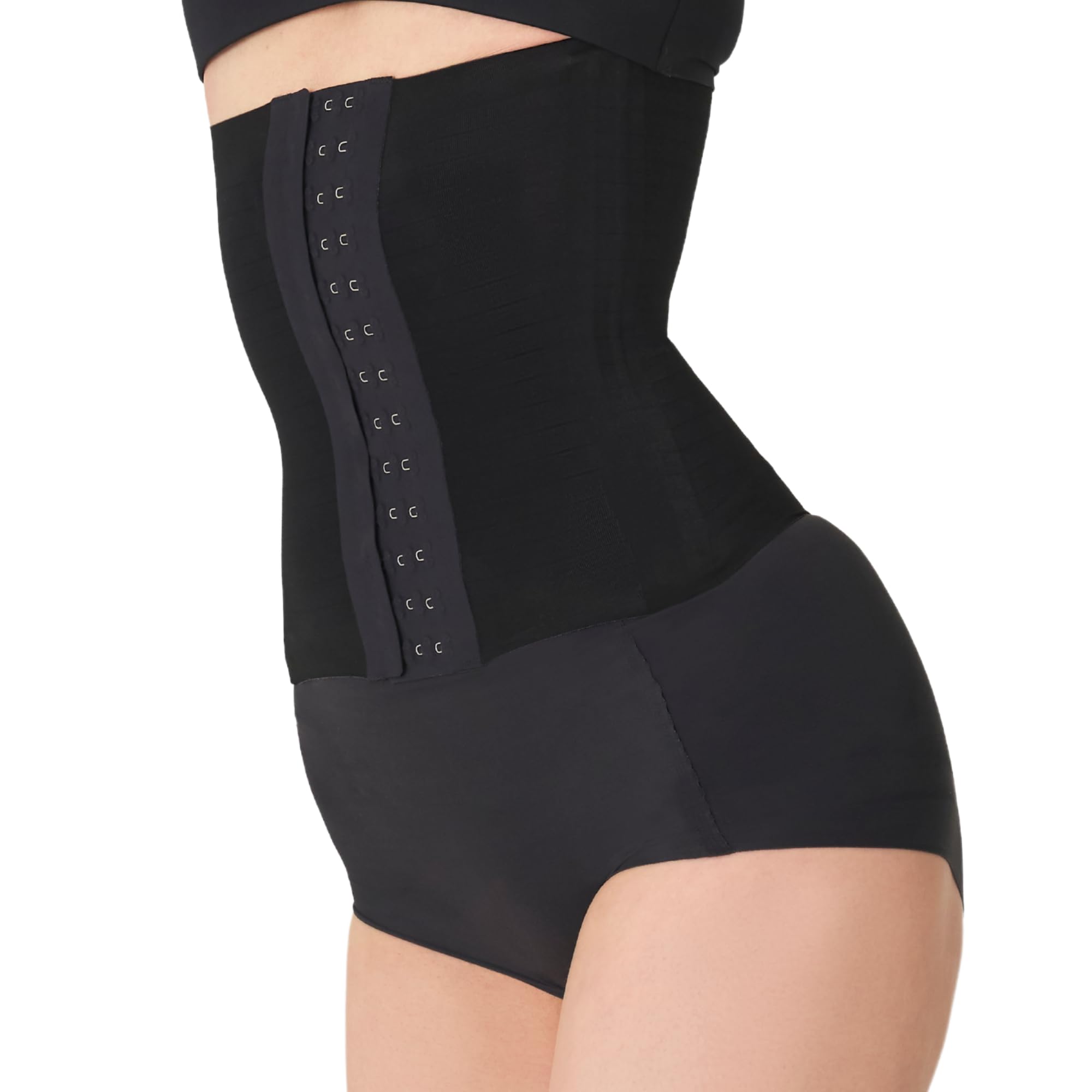 

Официальный корсет Waist Cincher Tummy Tighting Shapewear Waist PELTHY [Persie] [Сбросить настройки корсета] (2, Черный, М) чёрный