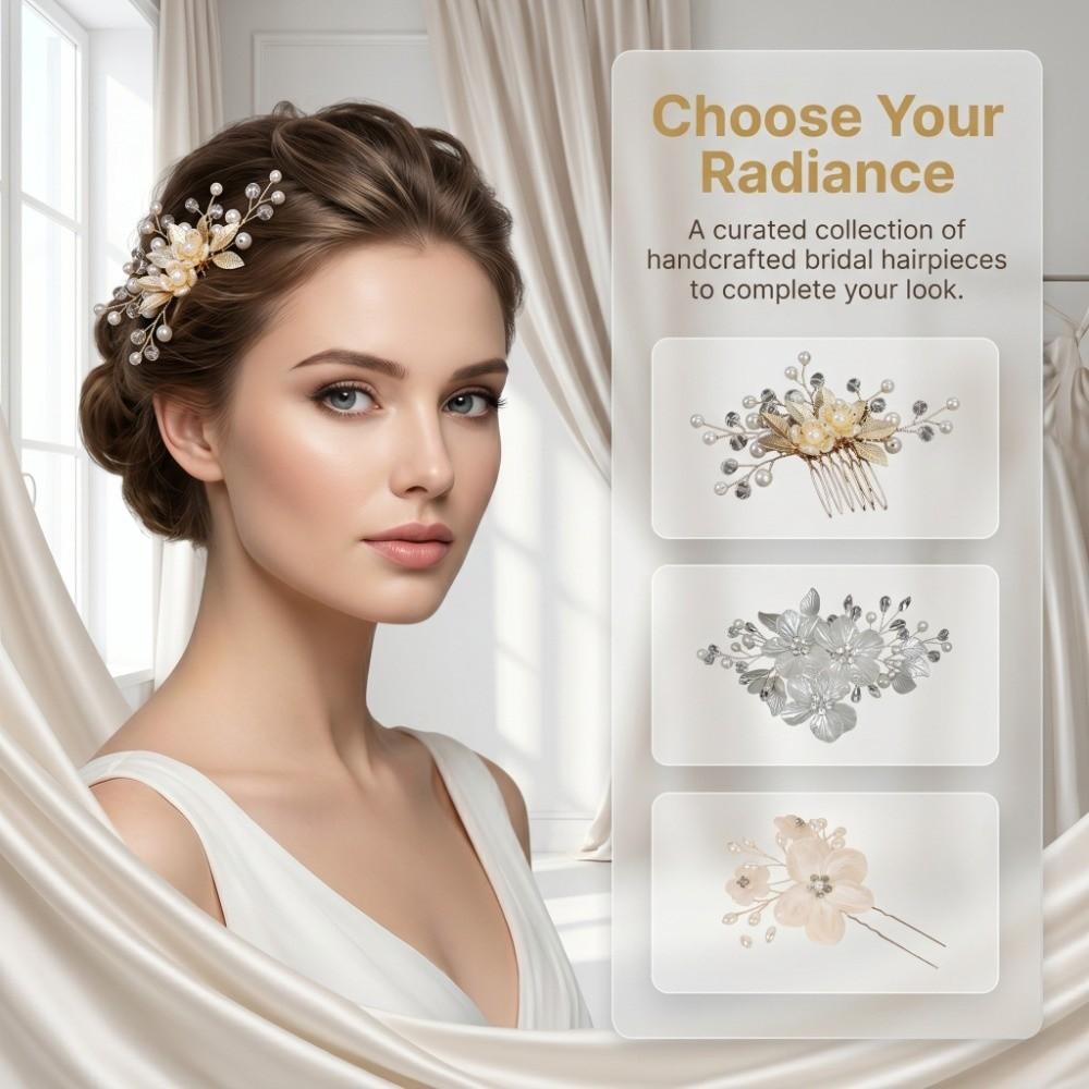 2/4/5Pcs Crystal Bridal Hair Accessories Sparkling Bride Headpiece Set U-shaped Hairpin Pin Party