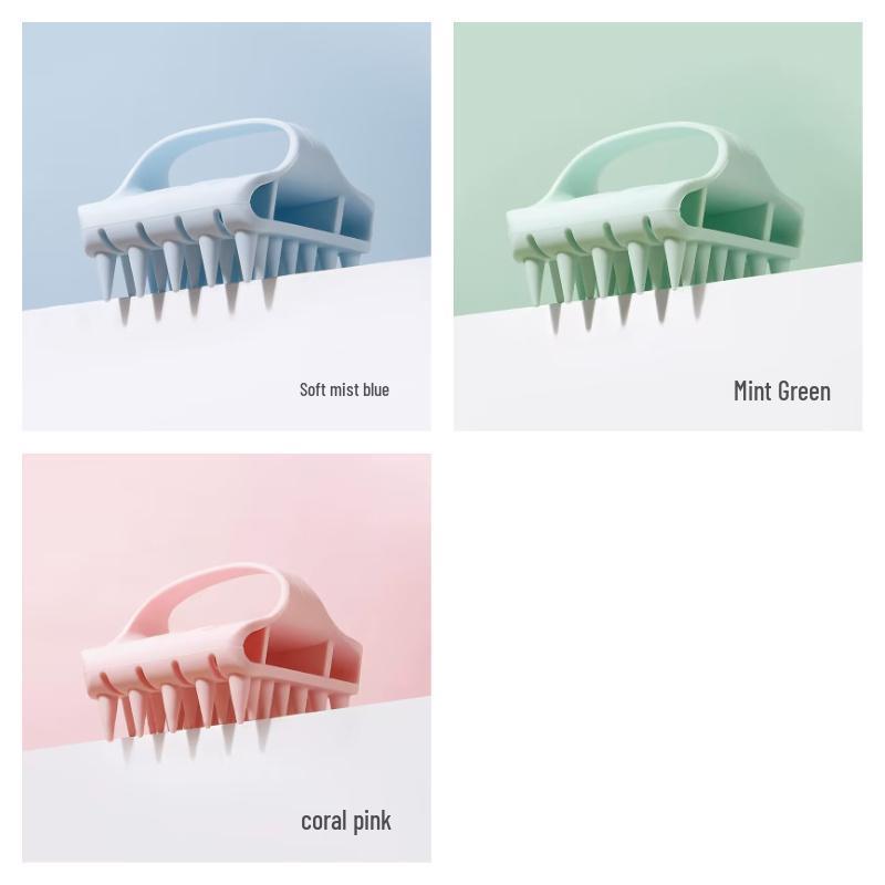New Simple Silicone Scalp Massage Shampoo Brush