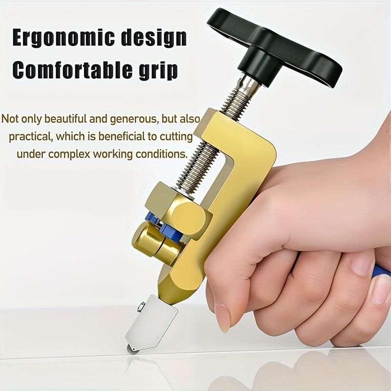 2-in-1 High Precision Glass & Ceramic Tile Cutter - Designed for Home and Professional Projects, Alloy Blade, Non-Collapsible, Easy Assembly