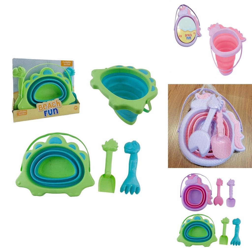 Versatile 2.5l Soft Silicone Folding Bucket Ideal For Kids Outdoor Sand Play Activities