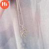 Hi Six-pointed Star of David Pendant Necklace Double-sided Retro Titanium Steel Punk Jewelry for Men Boys