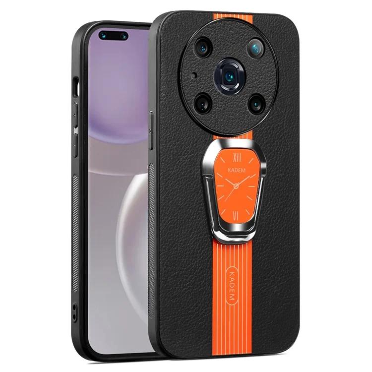 

For Honor Magic4 Pro 5G Cell Phone Cases Leather TPU Acrylic Folding Kickstand Cover
