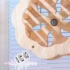 Wooden Bird Perch Toy Interactive Spinning Wheel Parakeet Perch Rotating Wheel Bird Cage Toy for Cockatiels Conures Enrichment And Exercise