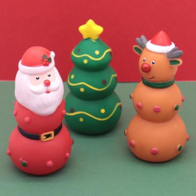Unzerstörbares Vinyl Rentier Quietschiges Weihnachts-Hundespielzeug