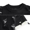 "Maglione Unisex Oversize Girocollo con Dettagli a Frange 2025"