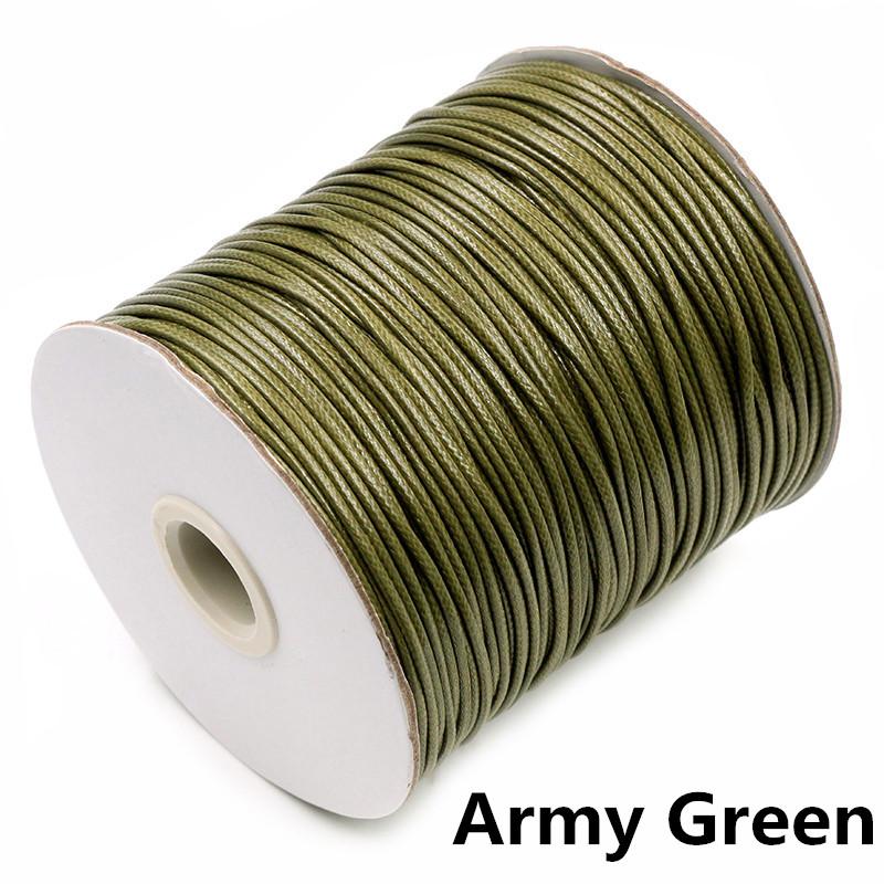 10m/lot 15 Color Leather Line Waxed Cord Cotton Thread String Strap Necklace Rope For Jewelry Making DIY Bracelet Supplies