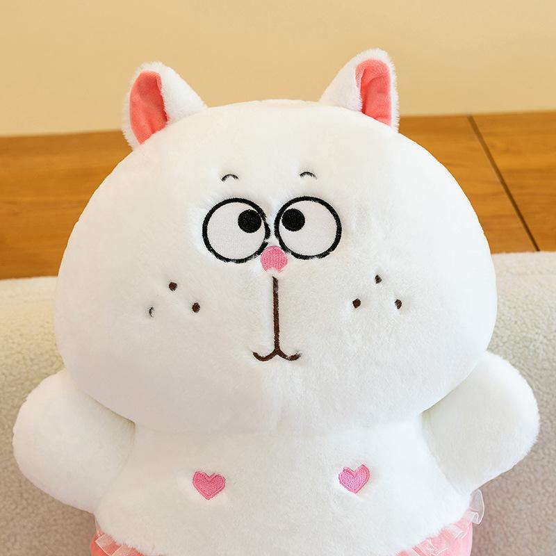 Creative cat doll mermaid plush toy cute large strip throw pillow gift bed cushion