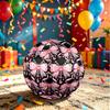 1pc Pink Bow Jewelry Theme Soccer Ball Football, Size 5, Lightweight PVC, Outdoor Training Soccer Ball,Gift c65147