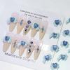 10 stuks 3D Hars Strikjes Nagelbedels met Roze Lint Strik Strass, Sieraden Onderdelen voor Manicure Decoratie DIY Salon Accessoire Cadeau