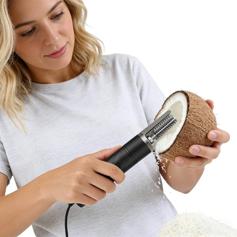 Multipurpose Coconut Grater Fish Scale Remover With Ergonomic Handle Electric Scrapers Shredders Roller For Home Cooking