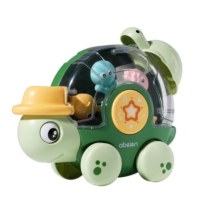 Baby Bath Toy Funny Turtle Rotating Pleasure Children Bathroom Bathing Water Slide Car Water Play Toy Plastic/plasticine Material