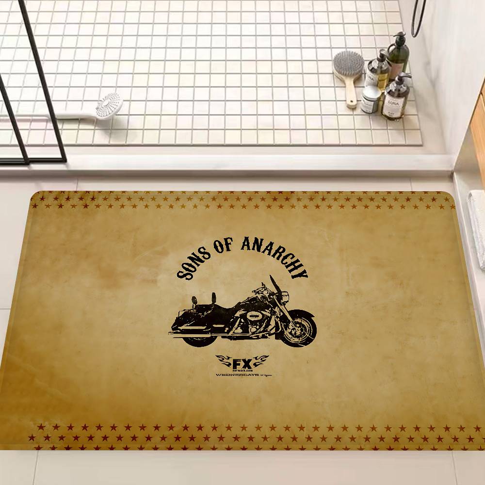 Son Of Anarchy American Crime Tv Floor Mat Kids Room Bedroom Decoration Balcony Anti-Slip Doormat Living Room Welcome Rug