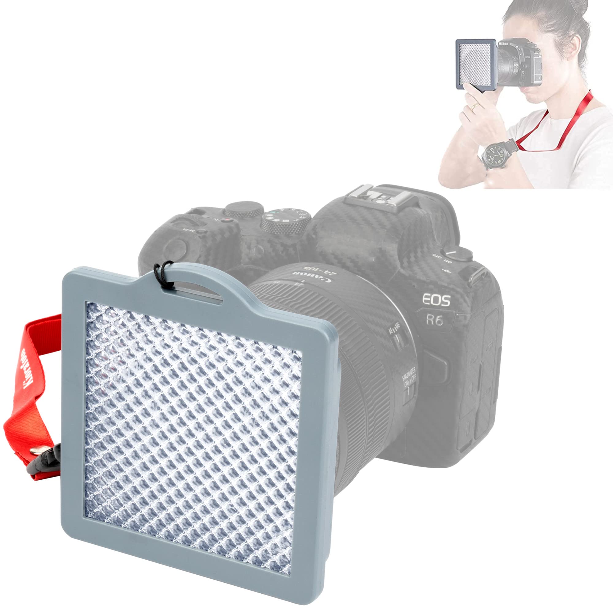 

Kiorafoto White Balance Filter for Digital Includes Neck Strap and Storage Pouch Cameras, білий