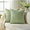 Solid Color Corduroy Pillow Cover Textured Plush Pillowcase Modern Pillowslip  Living Room