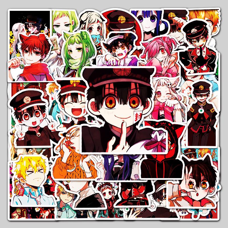 100 Jibaku Shonen Hanako-kun Anime Stickers for Suitcase, Phone, Laptop, Car