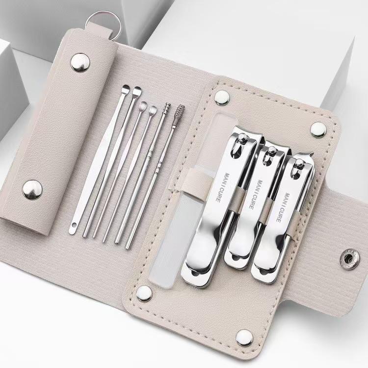 "Kit de Herramientas Portátil Profesional para Manicura y Pedicura con Cortauñas y Tijeras"
