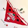 1PC Christmas Decorations, Vintage French Headscarves for Christmas, Triangular Headbands,handmade Crochet Art Style Headbands