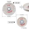 Jewelry Polishing Wheel Ceramic Car Body Burr-removal Rough Sanding Buffing Cloth Wheel 4 Inch 4pcs