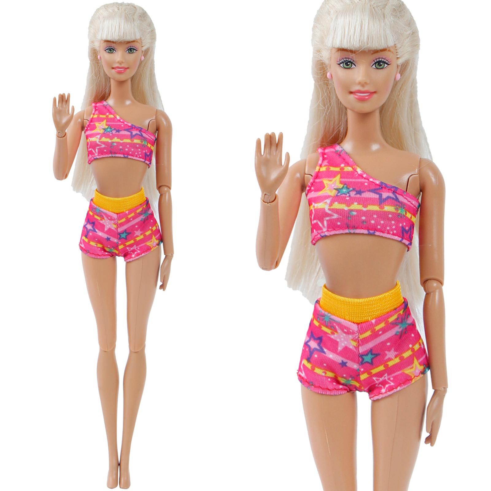 

Модная кукольная одежда Купальник Бикини Платье Летний наряд Топы Брюки Купальные костюмы Пляжные аксессуары Одежда для куклы 1/6 Игрушки для девочек