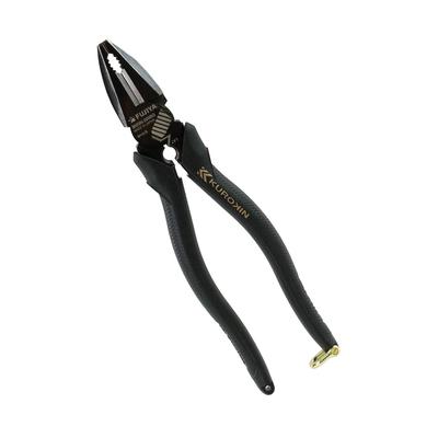 Fujiya Eccentric Power Pliers Black Gold with Burr Treatment Function 200mm 3020N-200BG