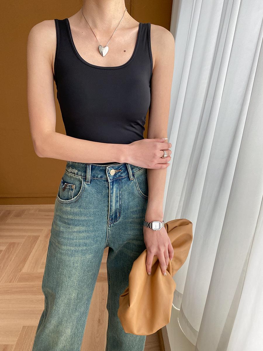 

Sinan U-образный вырез, майка с накладкой на грудь: Крутая серия функциональных тканей для осени/зимы 2024 г. (модель: SN5245)